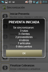 preventa movil - fin sincronizacion