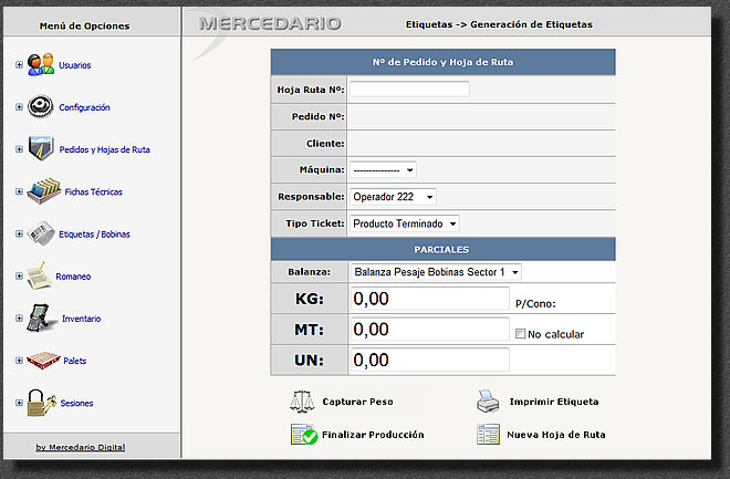 Software de Produccion